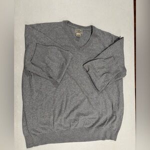 L.L. Bean Heather Gray Knit Top